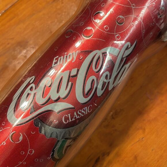 NWT Vintage Coca Cola Classic travel insulated mug w/metal insert & rubber straw - Picture 2 of 15